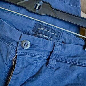 American Eagle Blue Slim Straight Khaki Pants